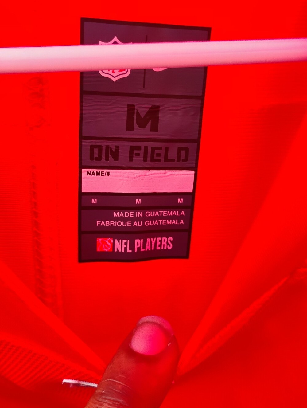 NFL Players 'On Field' M Performance Jersey - Bright Red